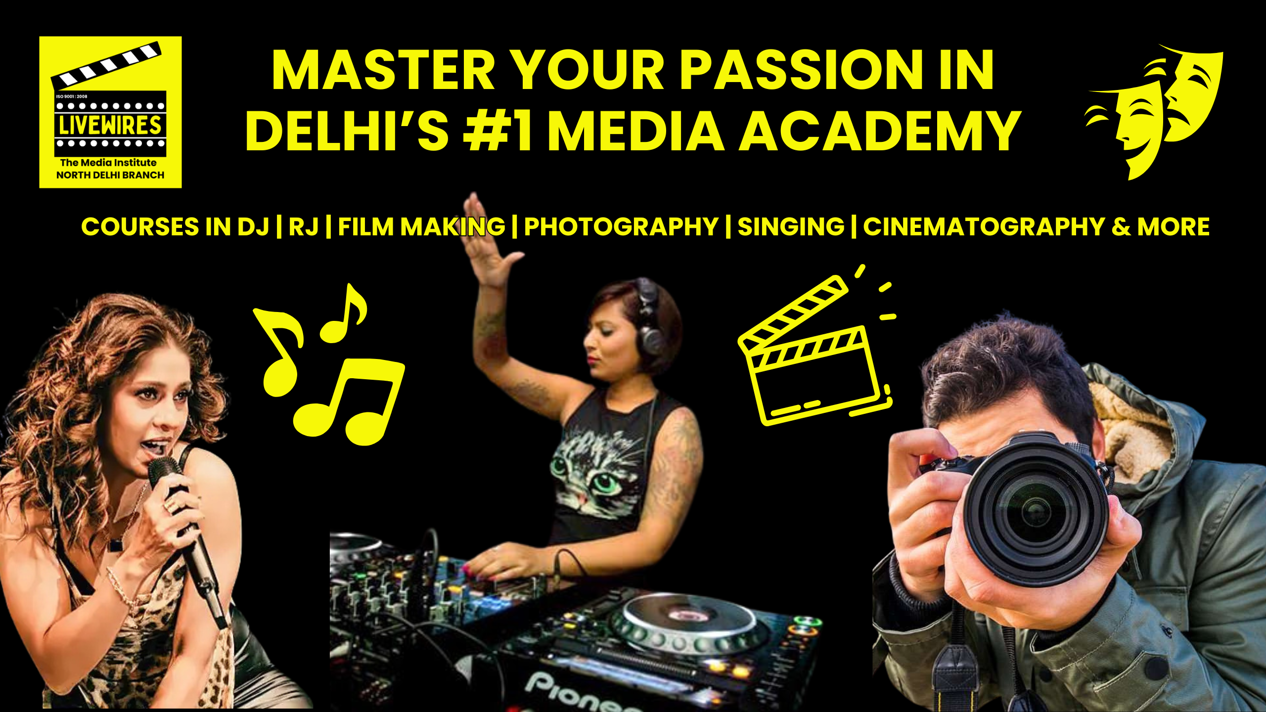 courses in dj rj film making photography singing cinematography & more